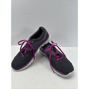Nike Womens Flex 2012 Black Fushia Running‎ Shoes Size 10 Train Run Gym Core